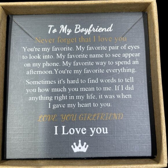 Joycuff Boyfriend Bracelet Gift Set Lava Rock Beads Mens Jewelry Romantic New - Picture 3 of 8